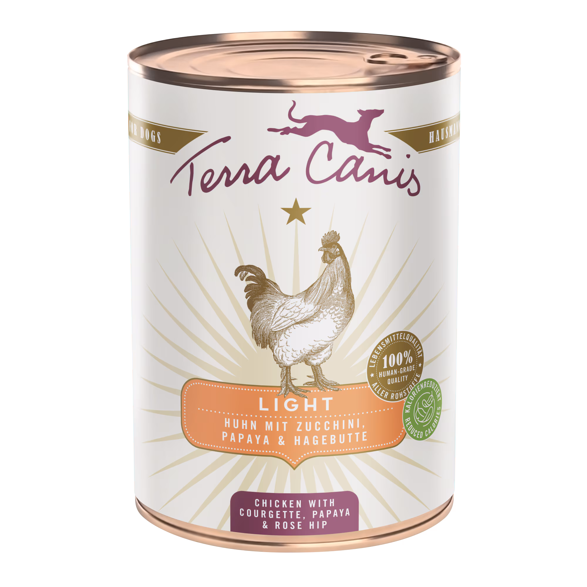 Poulet avec courgette, papaye et cynorhodon