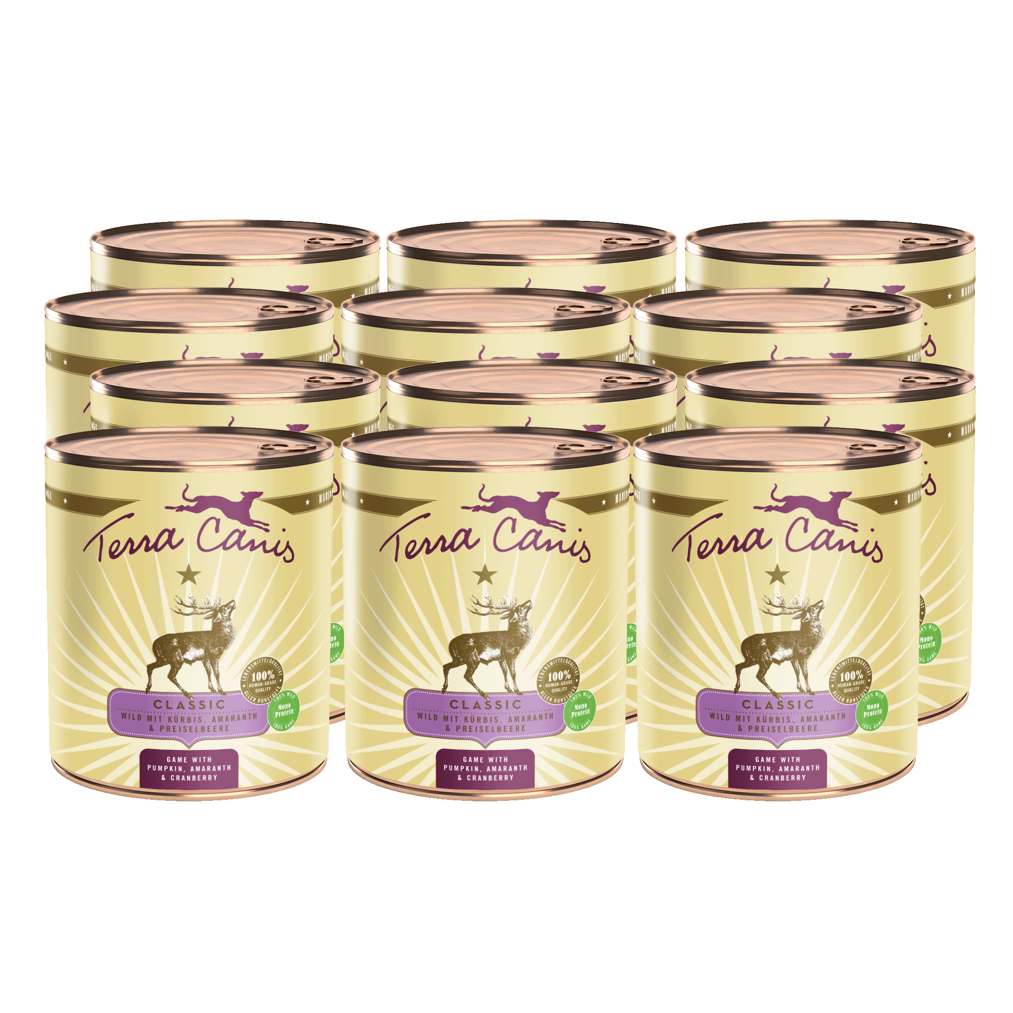 Wild mit Kürbis, Amaranth und Preiselbeere