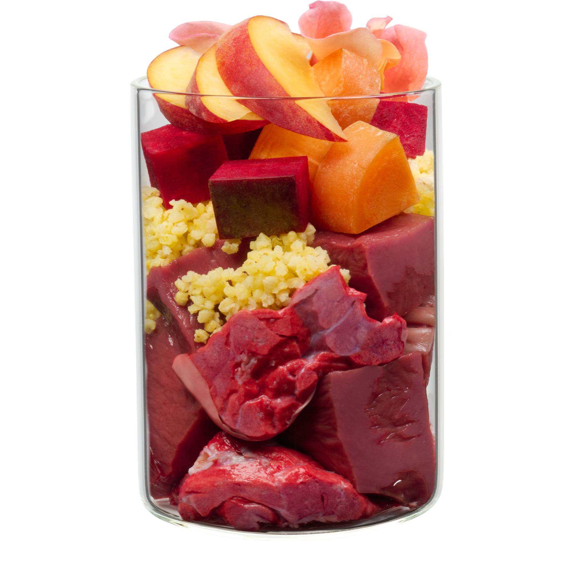 Rose anglaise : agneau accompagné de légumes du jardin et pétales de rose