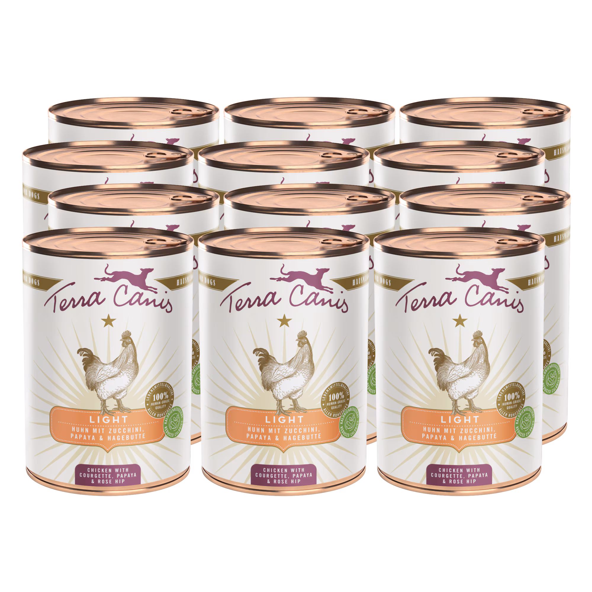 Poulet avec courgette, papaye et cynorhodon