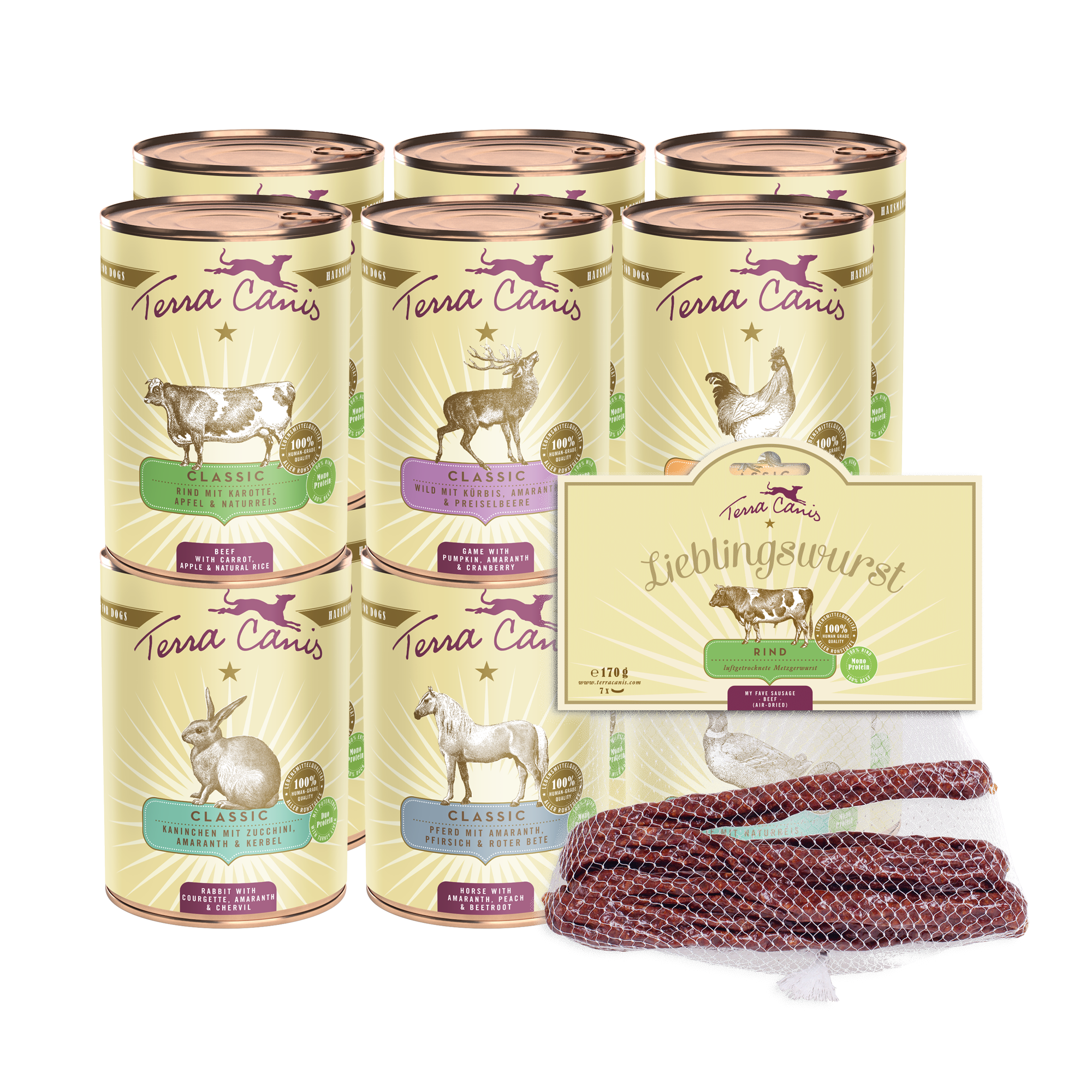 Paquete gourmet M - 12x 400g