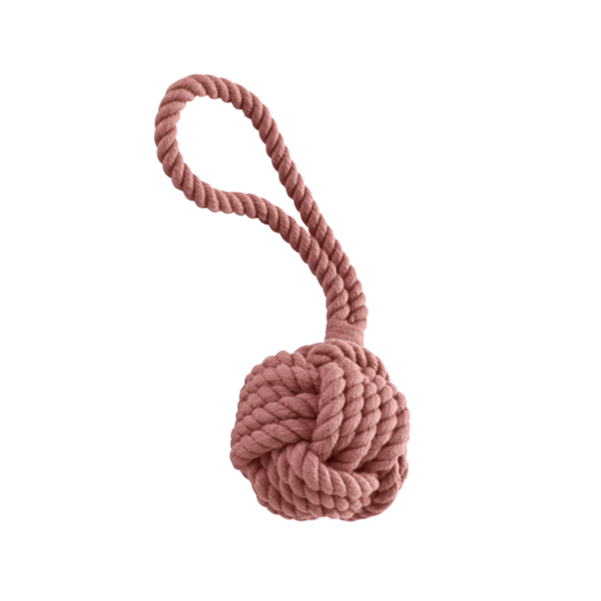 Dog toy ball with hand loop INARI M, red