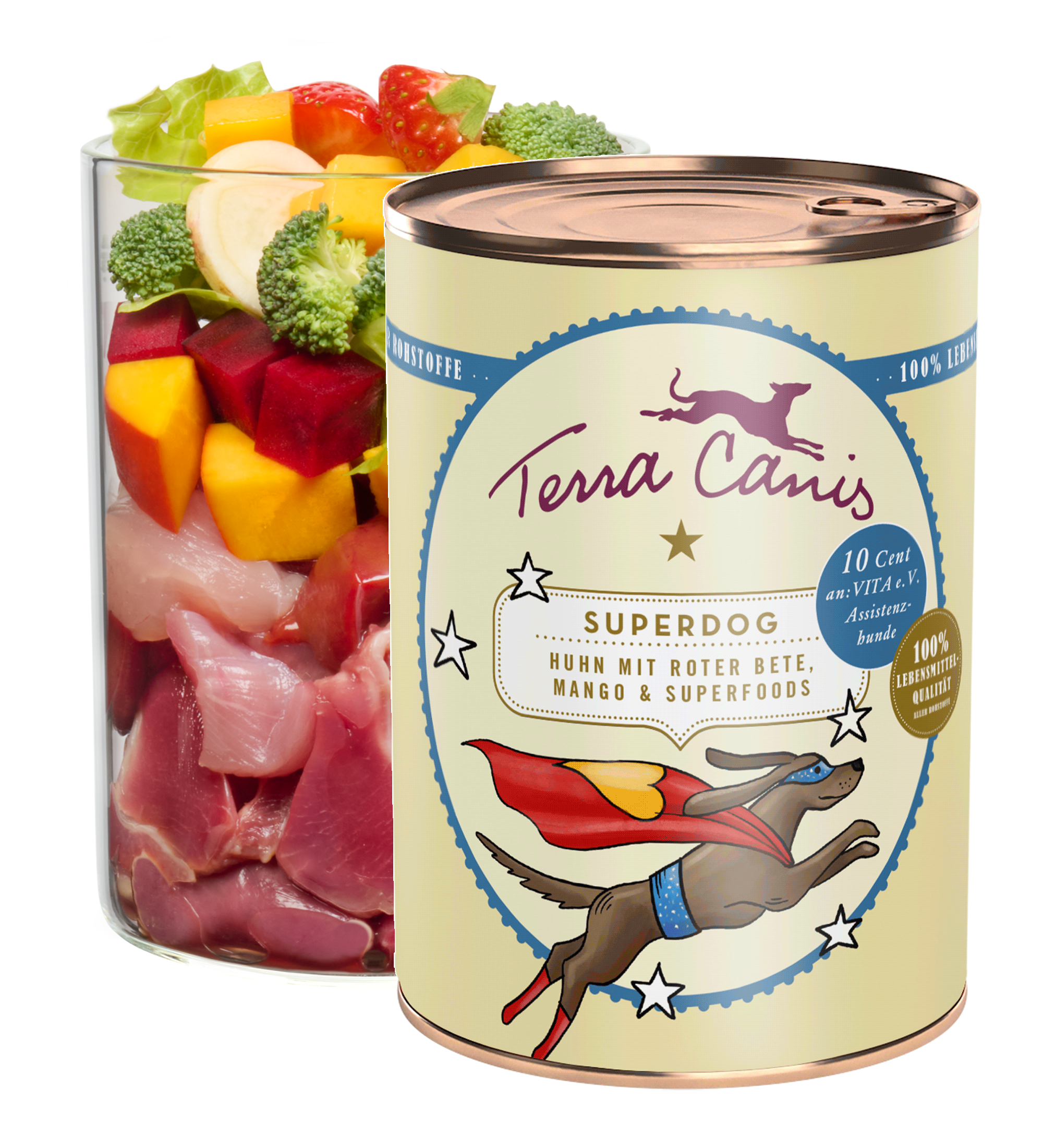 Superdog – Poulet avec betterave, mangue et superfoods