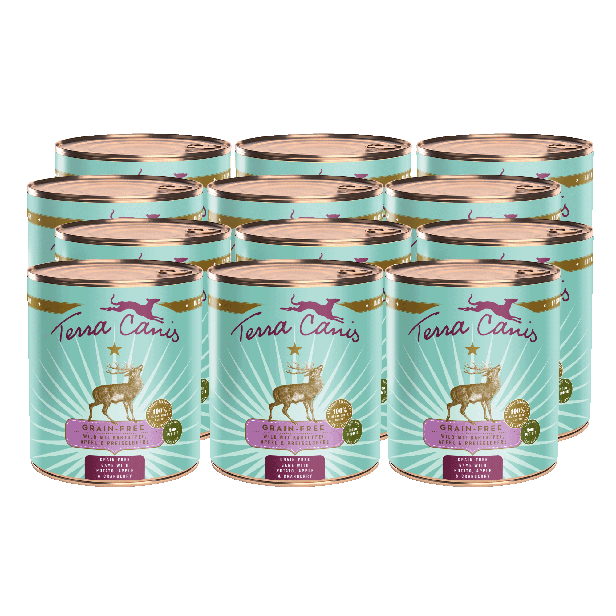 Wild mit Kartoffel, Apfel und Preiselbeere