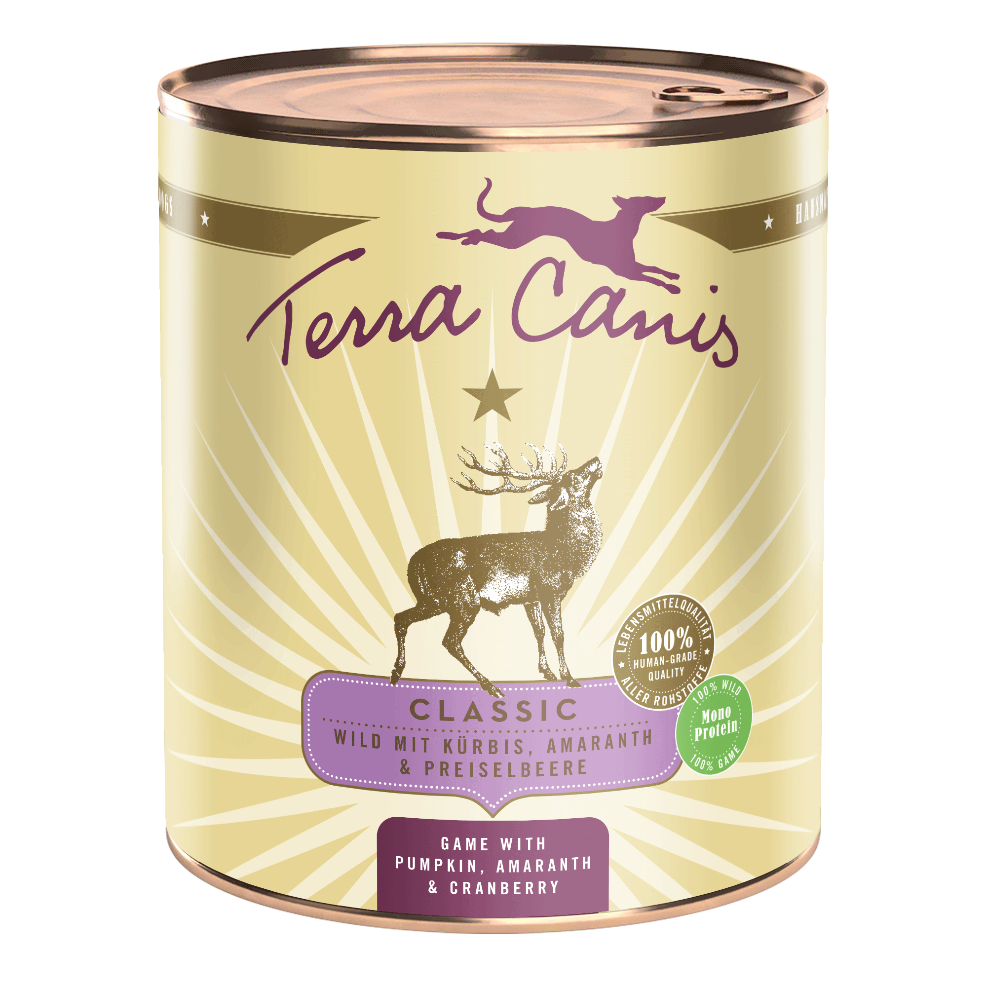 Wild mit Kürbis, Amaranth und Preiselbeere