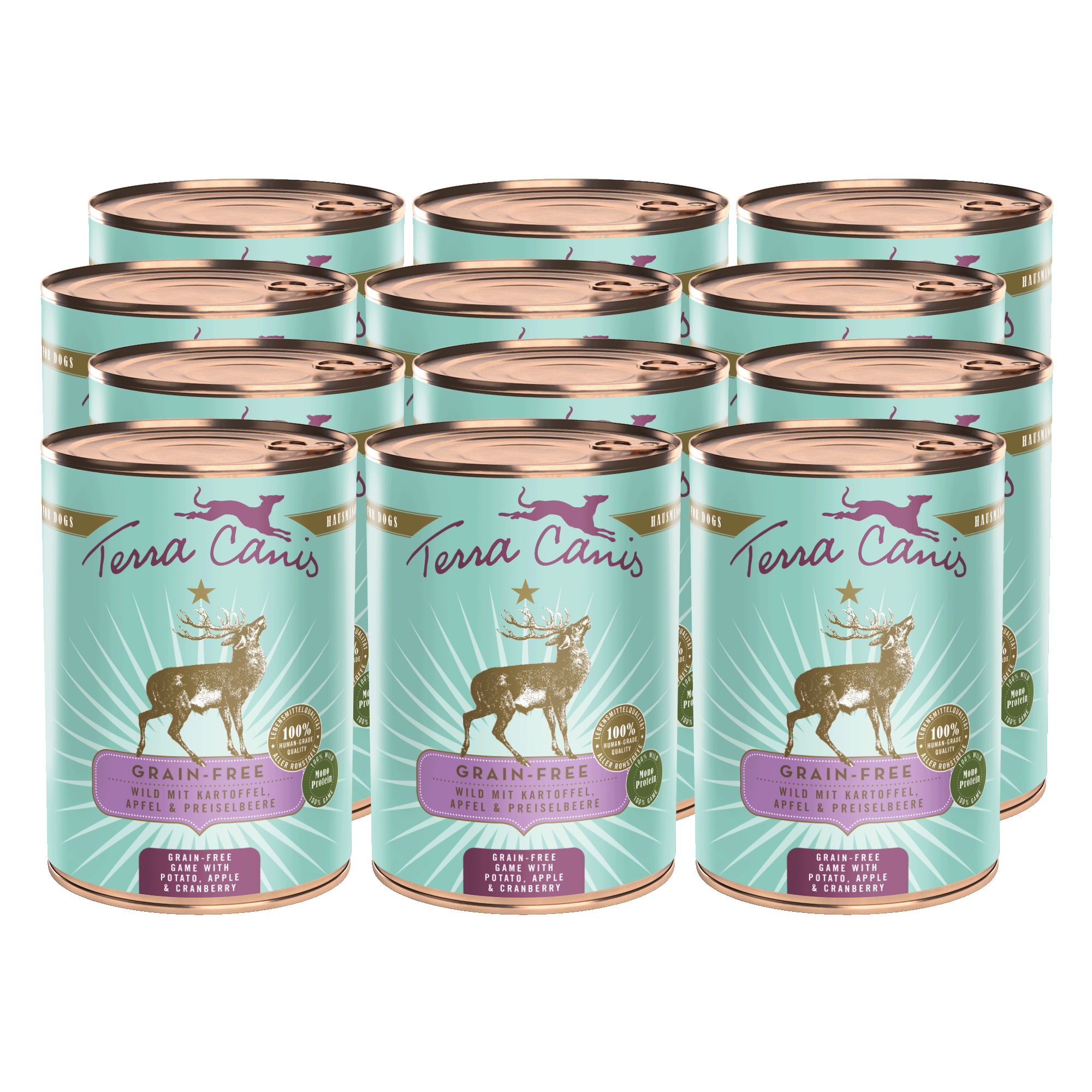 Wild mit Kartoffel, Apfel und Preiselbeere