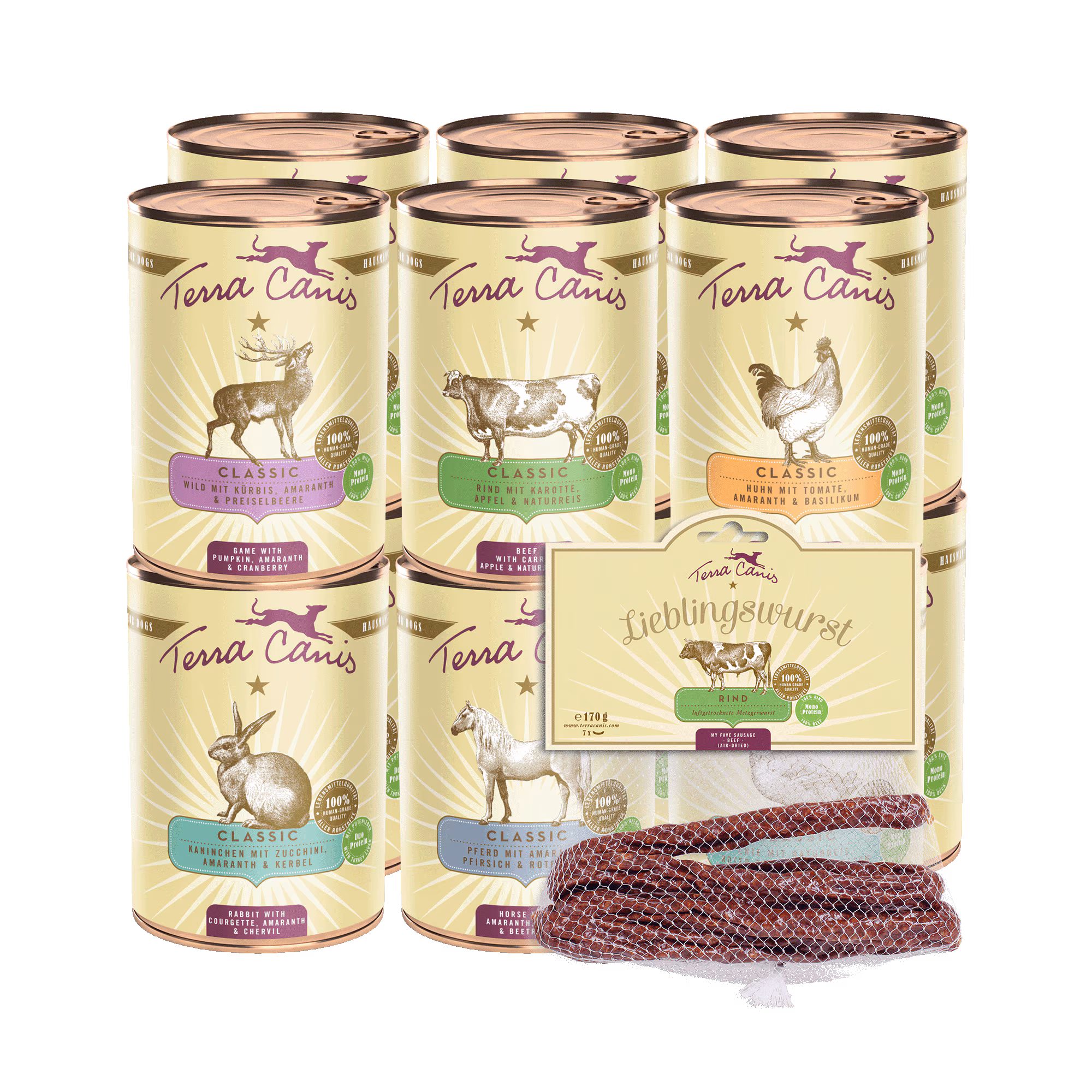 Paquete gourmet M - 12x 400g