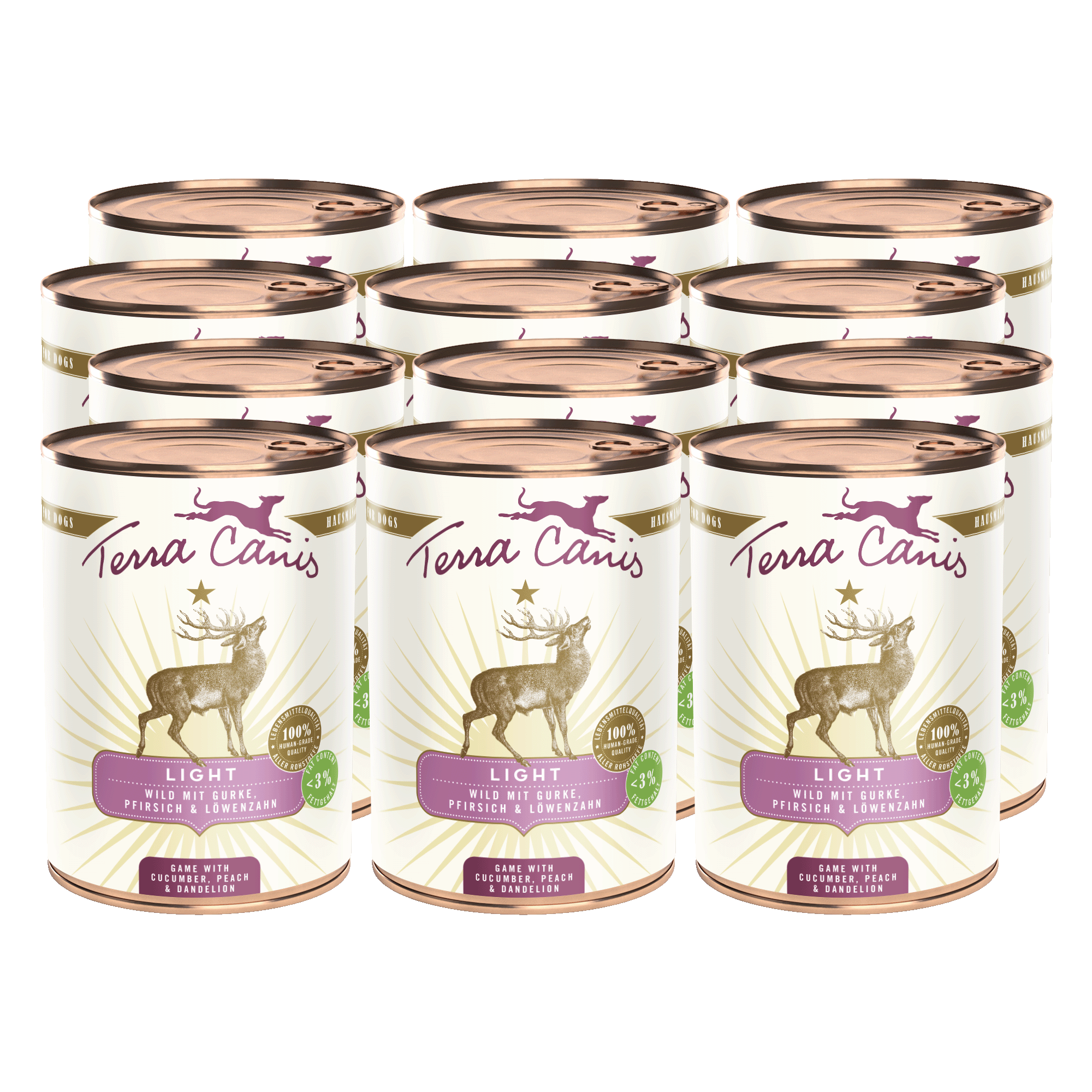 Wild mit Gurke, Pfirsich und Löwenzahn