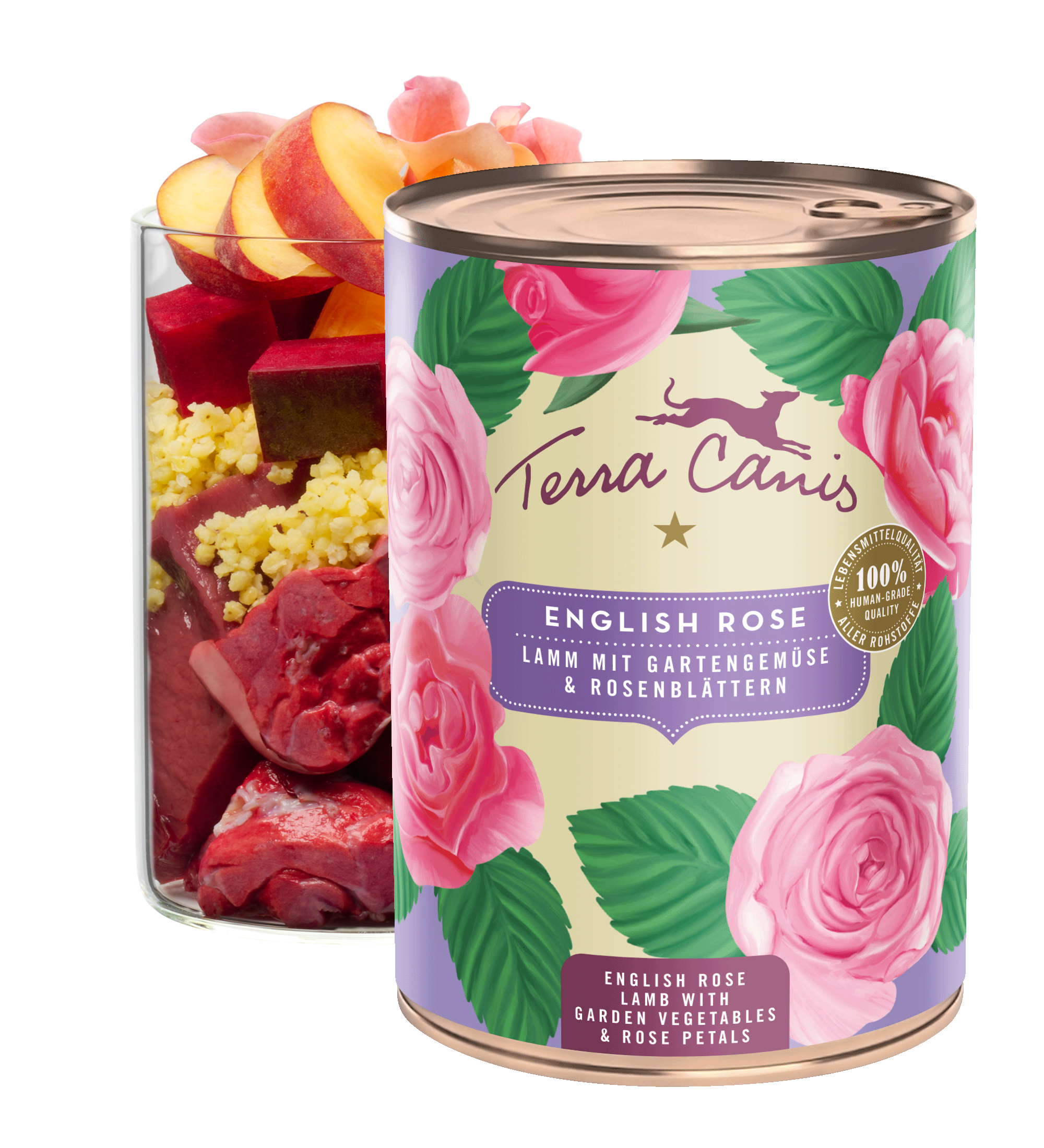 English Rose: lamb with garden vegetables and rose petals