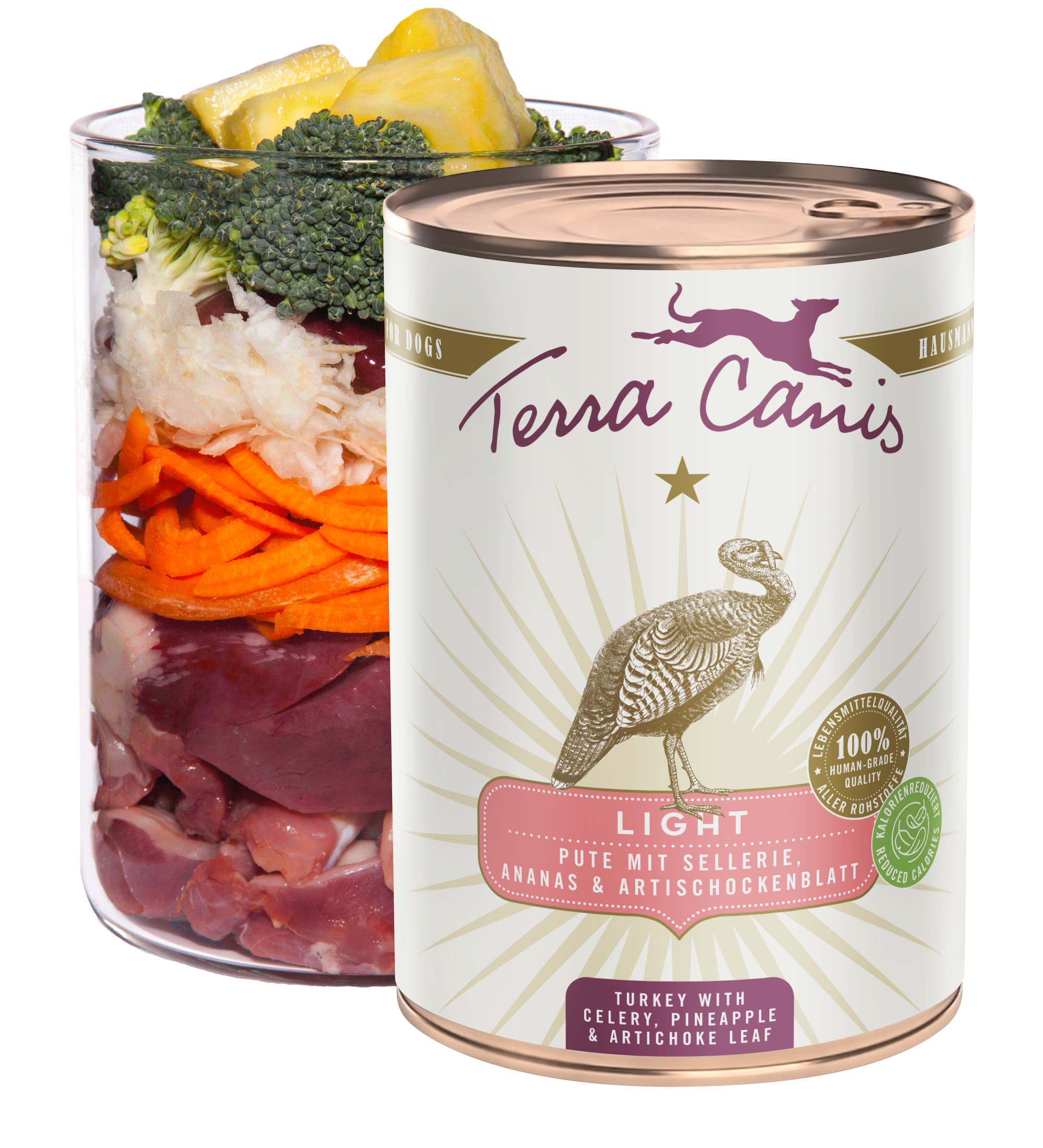 Turkey with celery, pineapple and buckthorn berry