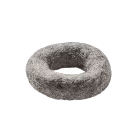 Toy Katze Filzring 7 cm, hellgrau