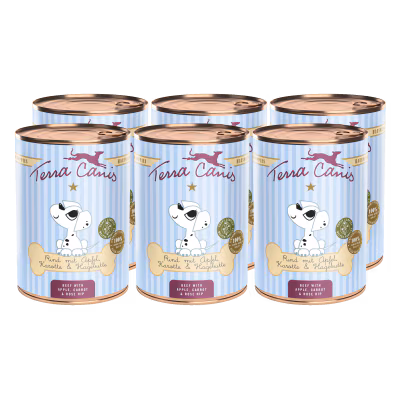 Beef with apple, carrot and rose hip